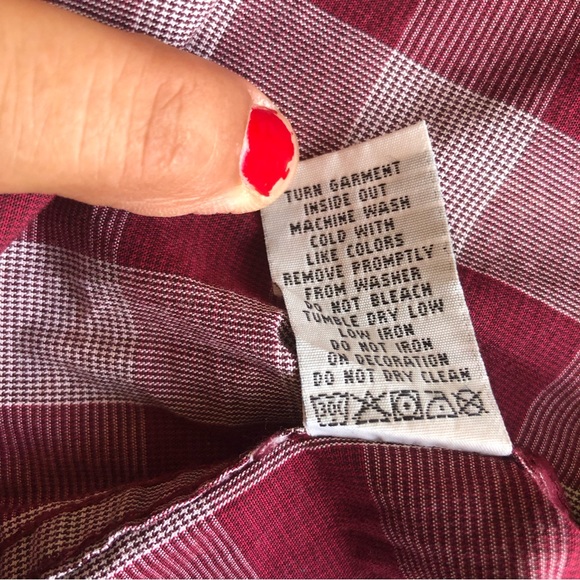 Marc Ecko Men’s Size XL Marron Checkered Long Sleeves Dress Shirt Button-Up Top - Picture 4 of 15